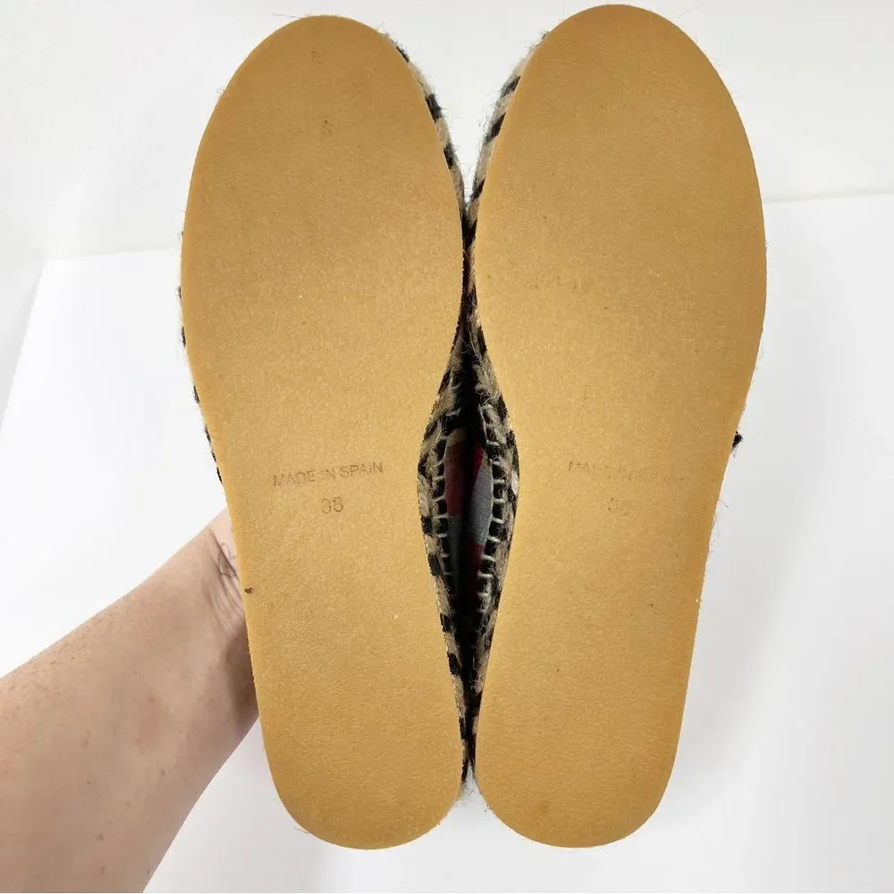 Kron by Kronkron Checkered Multicolored Espadrilles 38 7.5‎ Anthropologie